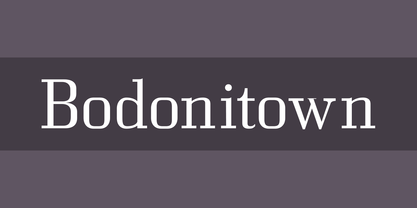 Czcionka Bodonitown